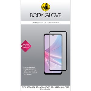 Body Glove Tempered Glass Screen Protector - Oppo A78 4G/A78 5G/A77 5G/A54S/A16/A16S