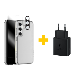Samsung Galaxy S25 Bundle 2 – Phone Case / Wall Charger / Screenguard