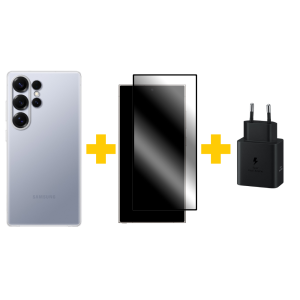 Samsung Galaxy S25 Ultra Bundle – Phone Case / Wall Charger / Screenguard