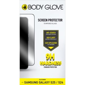 Body Glove Tempered Glass Screen Protector - Samsung Galaxy S25 - Black Border