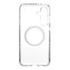 Speck Presidio Perfect Clear Magnet Case - Samsung Galaxy S25+ - Clear & Chrome
