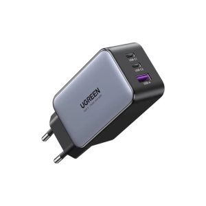 UGREEN Nexode 3 Port PD/USB Wall Charger 65W - Grey & Black