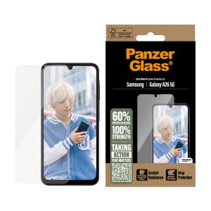 PanzerGlass Screen Protector Ultra Wide Fit With EasyAligner - Samsung Galaxy A26 - Clear