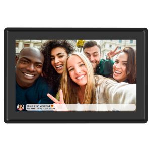 Snug Digital Photo Frame With Frameo 16GB 10.1Inch - Black