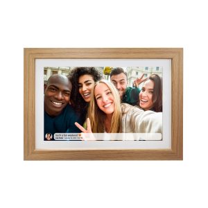 Snug Digital Photo Frame With Frameo 16GB 10.1Inch - Wood