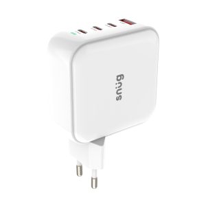 Snug 4 Port PD GaN Wall Charger 100W - White