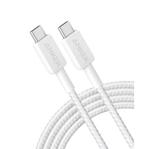 ANKER 322 USB C-USB C 1.8 Metre Braided Cable - White