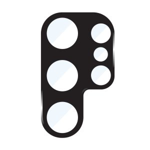 Body Glove Tempered Glass Camera Screen Protector - Samsung Galaxy S24 Ultra - Black Border