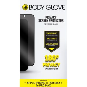 Body Glove Privacy Tempered Glass Screen Protector - Apple iPhone 17 Pro Max/16 Pro Max - Black Border