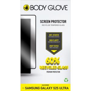 Body Glove Recycled Tempered Glass Screen Protector - Samsung Galaxy S25 Ultra - Black Border