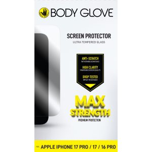 Body Glove Ultra Tempered Glass Screen Protector - Apple iPhone 17 Pro/17/16 Pro - Clear