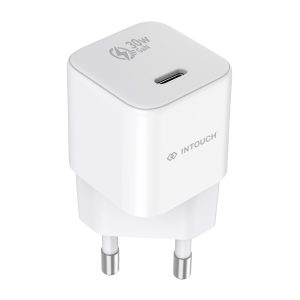 INTOUCH 1 Port PD Wall Charger 30W - White