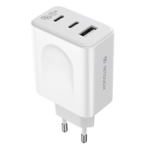 INTOUCH 3 Port PD Wall Charger 65W - White