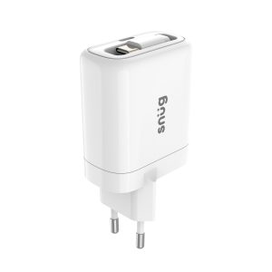 Snug 1 Port PD Charger With Retractable Cable - 25W - White