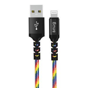 Snug USB To MFI Lightning Rainbow Cable  - 1.2 Meter