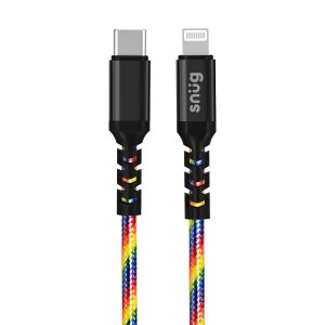 Snug Type-C To MFI Lightning Rainbow Cable  - 1.2 Meter