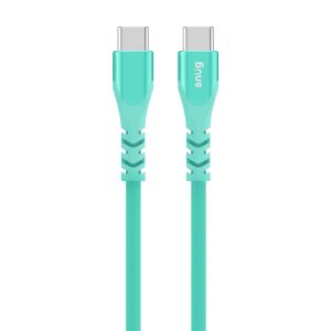 Snug Type-C To Type-C Silicone Cable - 1.2 Metre - Blue