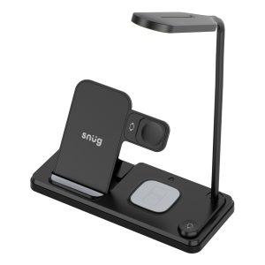 Snug Wireless 4-In-1 LED Lamp Charger 15W - Black