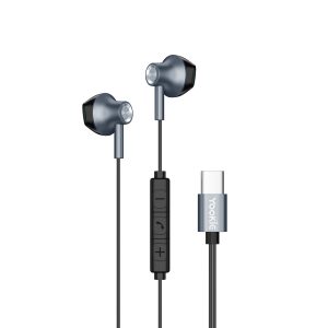 Yookie YTL-12 Wired Earphones Type-C - Black/Metal