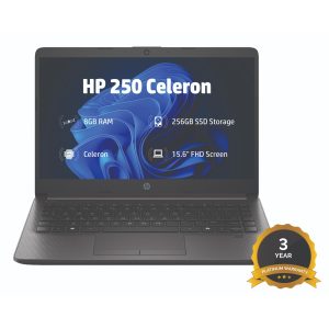 HP 250RT G9 15.6IN CELERON Laptop N150 8GB 256GB - Dark Ash Silver